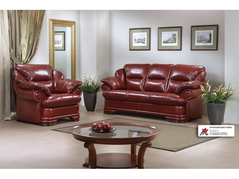 кожаный прямой диван абсолют в Нижневартовске