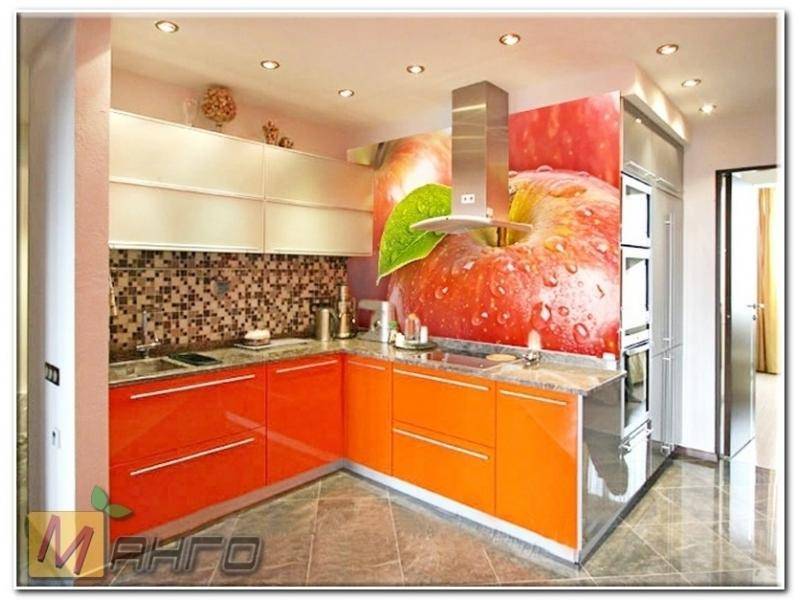 угловая кухня ева с фотопечатью в Нижневартовске