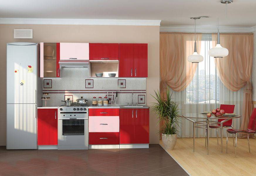 кухня красная в Нижневартовске