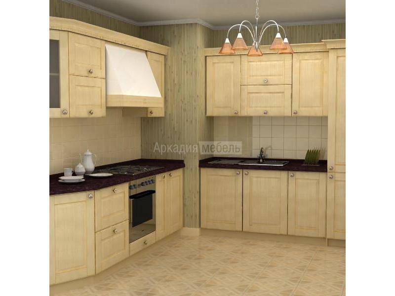 кухонный гарнитур из массива ясеня элегия 2 в Нижневартовске