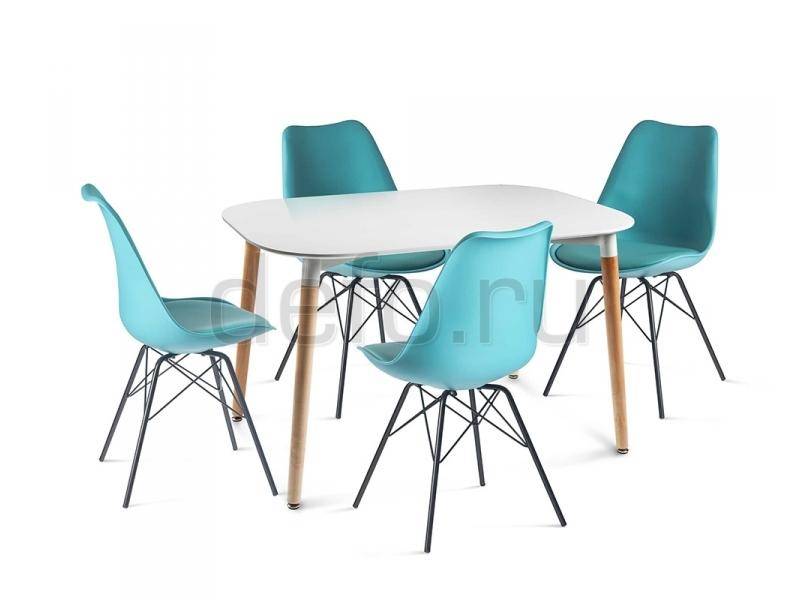 обеденная группа стол лео-стул нексус блэк в Нижневартовске