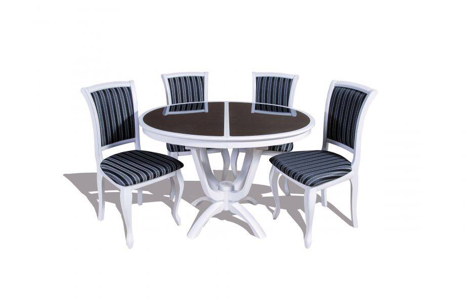 обеденная группа камелия ос со стеклом и стулья см 10 в Нижневартовске