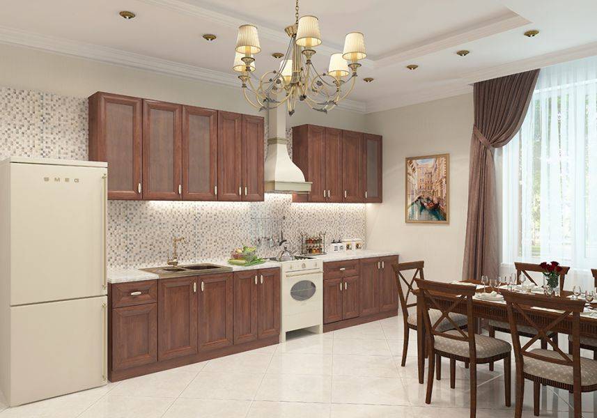 кухонная мебель eva gold virginia итальянский орех в Нижневартовске