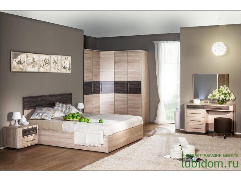 спальный гарнитур бруна комплект. 2 в Нижневартовске