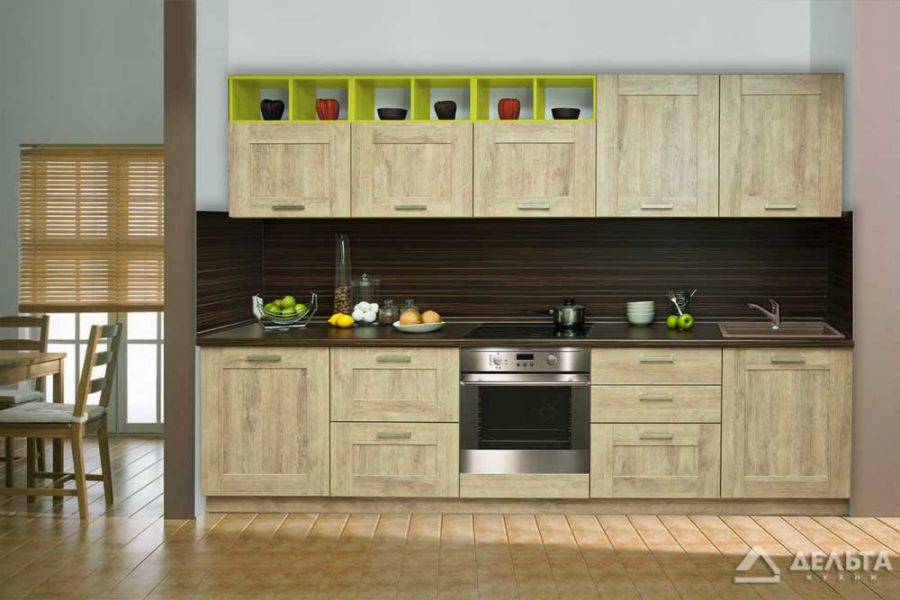 кухонный прямой гарнитур верде в Нижневартовске