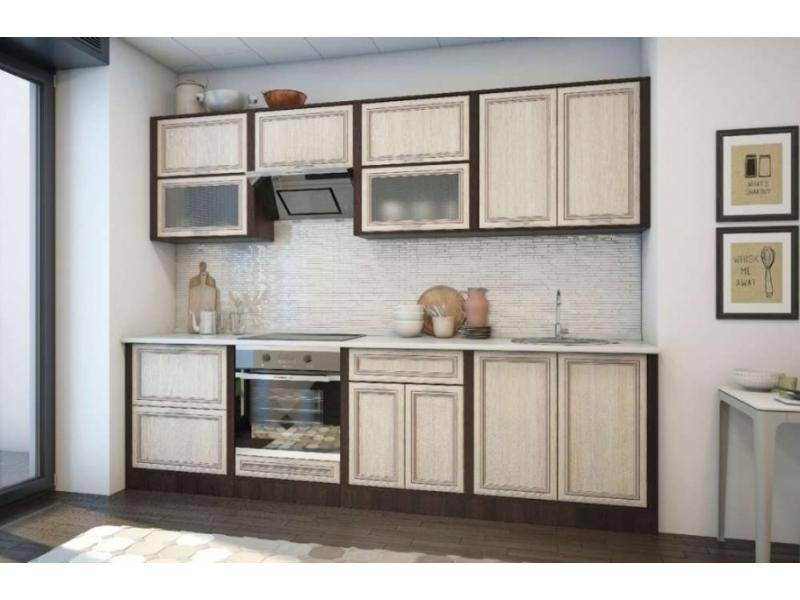 кухня 2.6 м в цвете беленый дуб в Нижневартовске