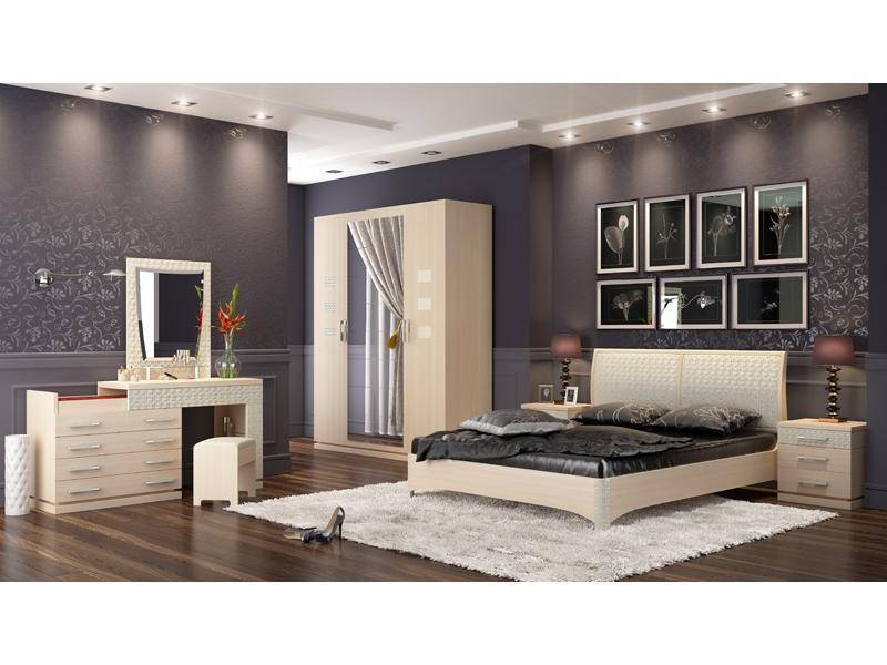 спальный гарнитур спальня петра-м млечный дуб в Нижневартовске