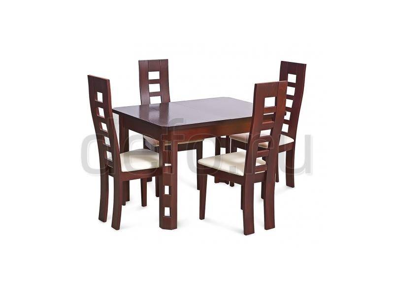 обеденная группа стол генуя 01-стул браун 03 в Нижневартовске