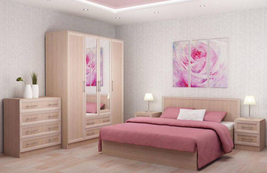 светлая спальня в Нижневартовске