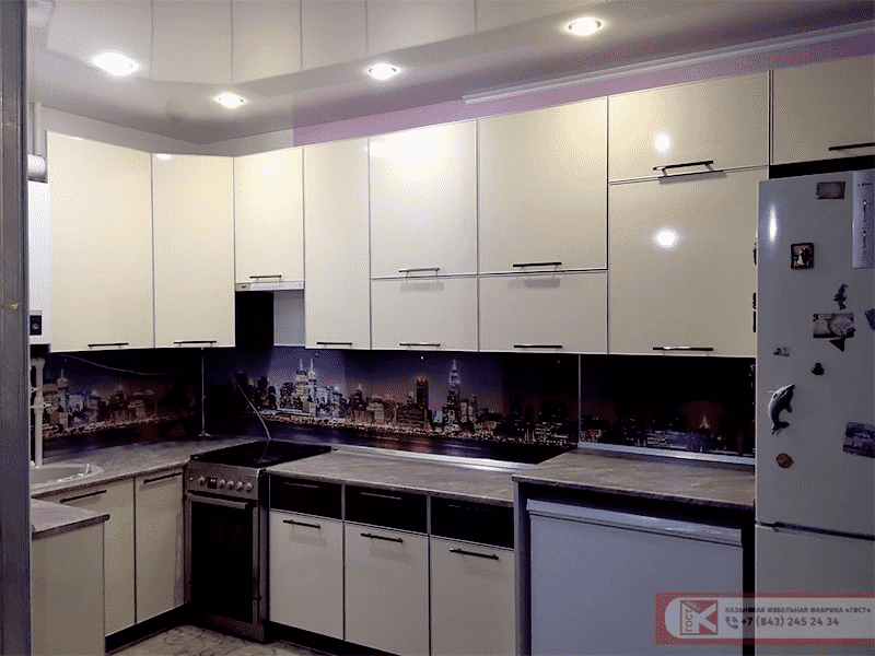 кухня модерн кремовая в Нижневартовске