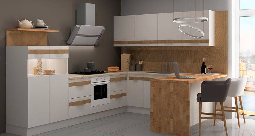 угловая кухня софия из массива дерева в Нижневартовске