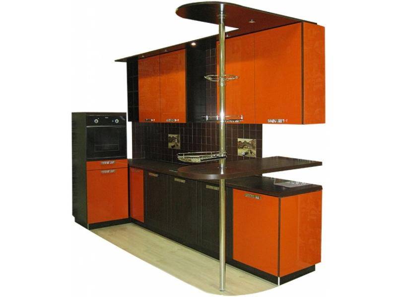 кухонный гарнитур оранж венге в Нижневартовске