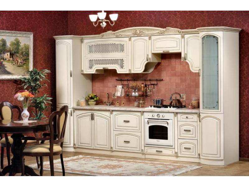 кухня прямая мадлен крем в Нижневартовске