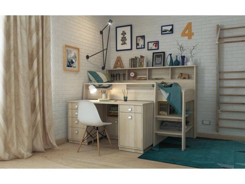 детская кровать-чердак акварель в Нижневартовске