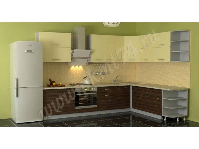 большая угловая недорогая кухня в Нижневартовске