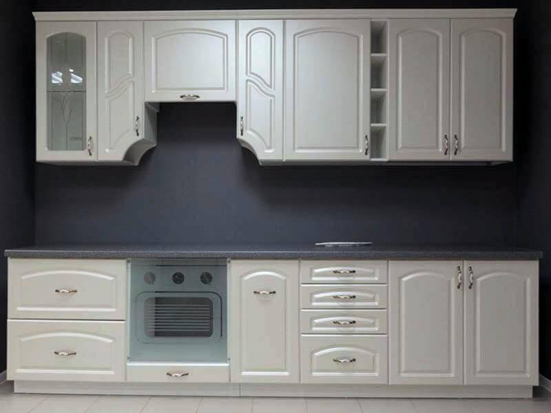 прямой кухонный гарнитур жемчужный ясень пвх в Нижневартовске