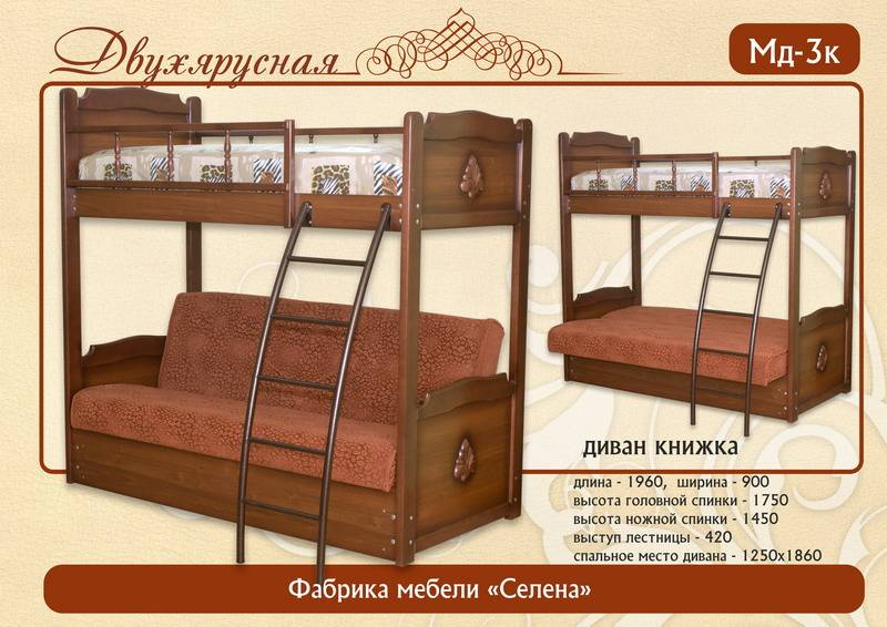кровать «двухъярусная» мд-3к в Нижневартовске