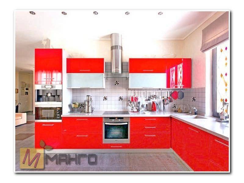 красный кухонный гарнитур анжела в Нижневартовске