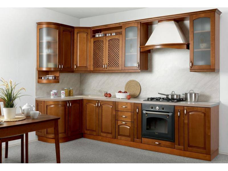 кухня угловая массив люкс в Нижневартовске