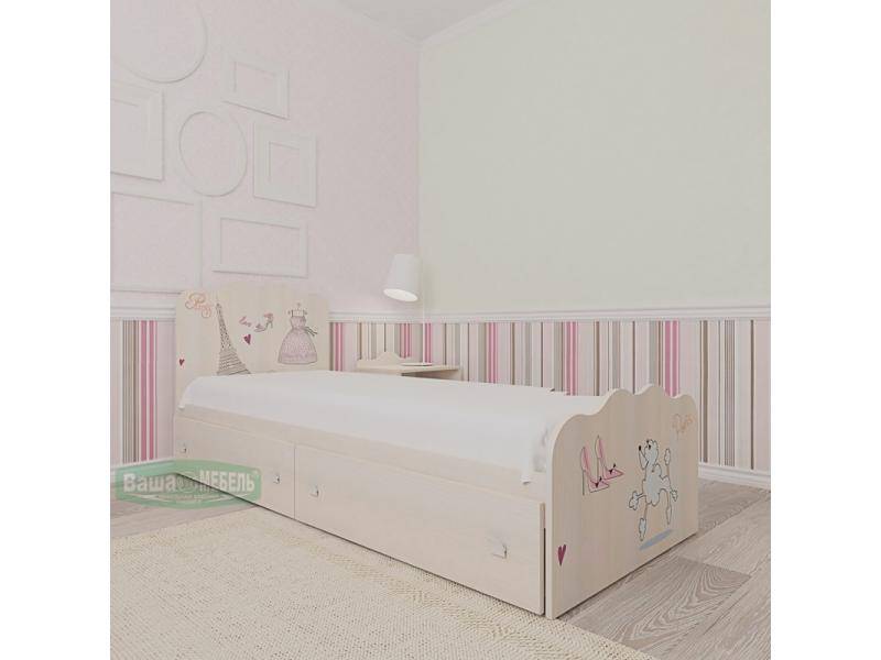 кровать детская односпальная bed paris в Нижневартовске
