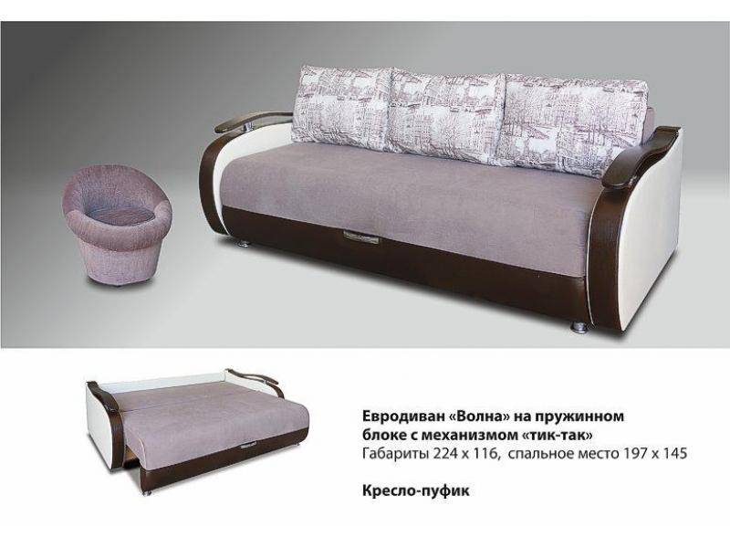 диван прямой волна тик-так в Нижневартовске