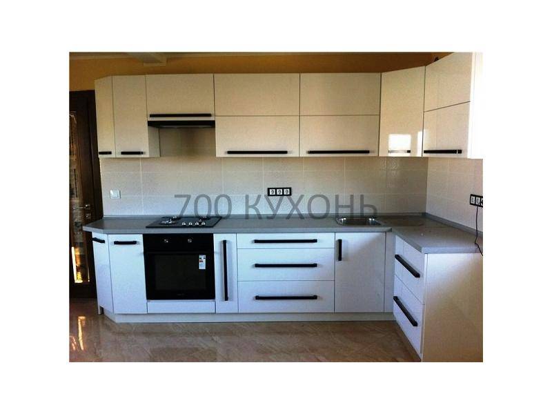 угловая кухня белая глянец в Нижневартовске