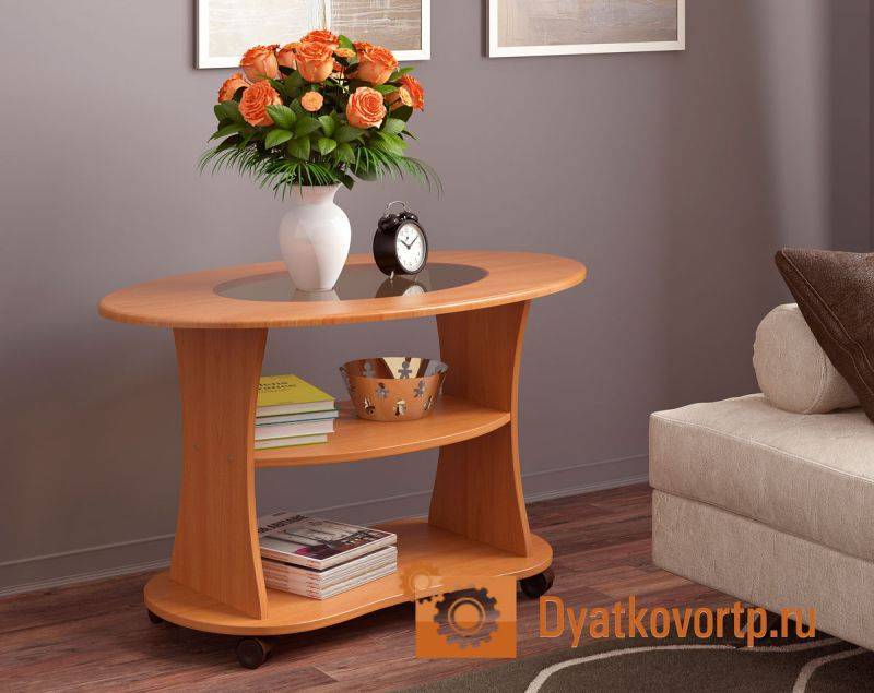 столик овальный журнальный-6 в Нижневартовске