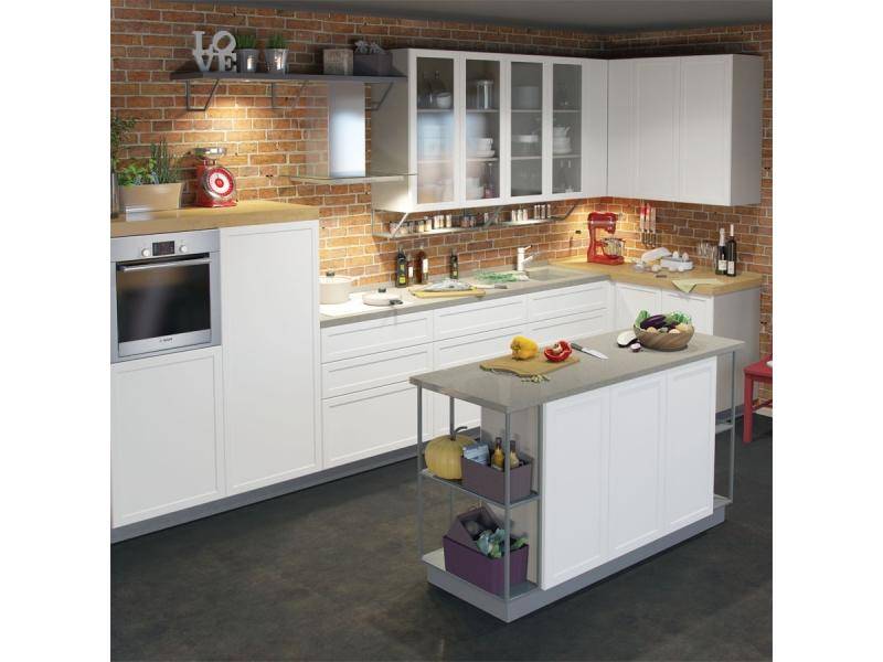 белая кухня с островком снайд в Нижневартовске