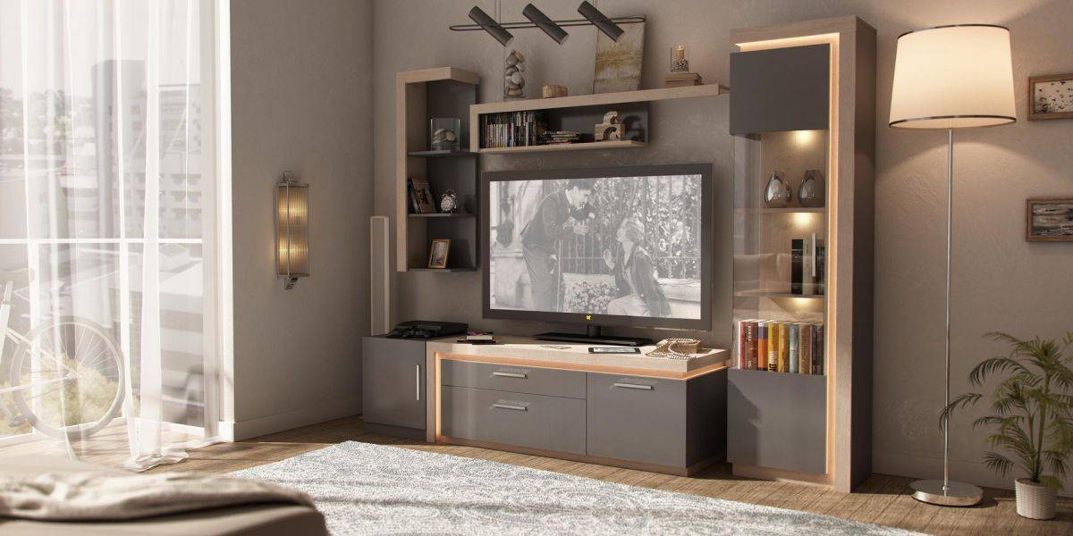 гостиная неон антрацит в Нижневартовске