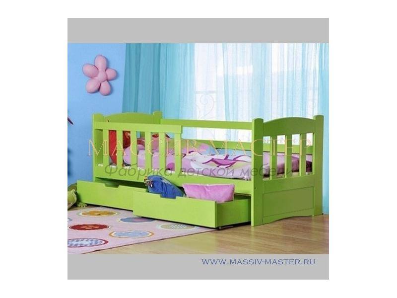 зеленая кровать с ящиками кдо 24 в Нижневартовске