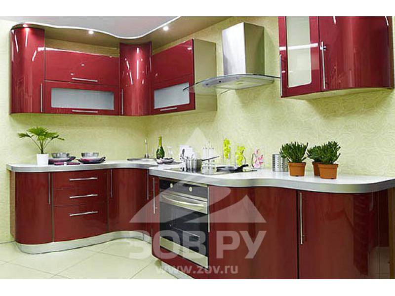 кухонный гарнитур мдф крашенный бордо в Нижневартовске