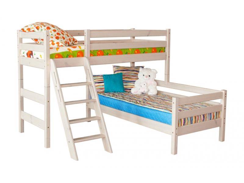 кровать соня угловая с наклонной лестницей (вариант 8) в Нижневартовске