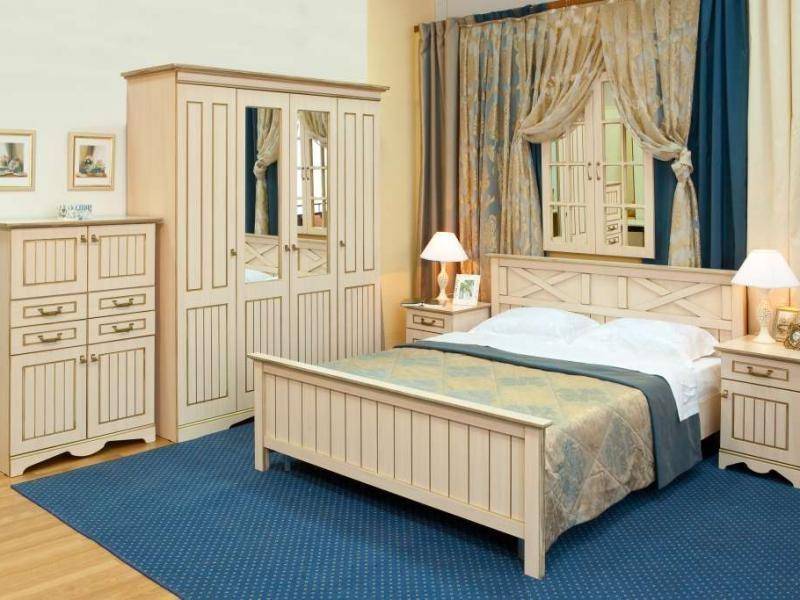 мебель для спальни адель (дуб молочный+бронза) в Нижневартовске