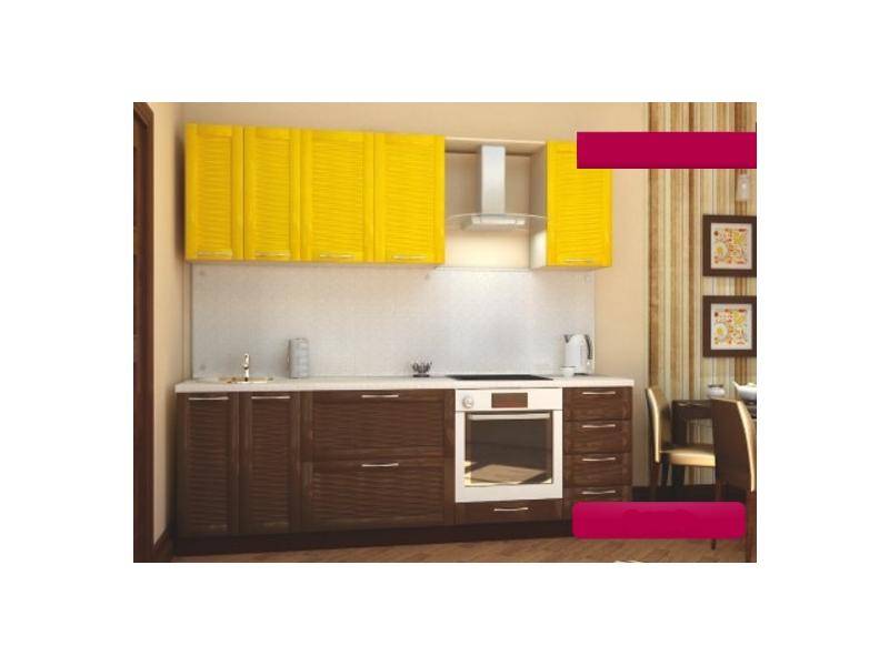 коричнево-желтая кухня джессика в Нижневартовске