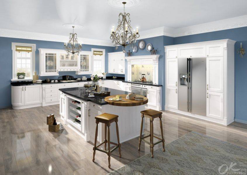 кухня угловая с островом милан в Нижневартовске