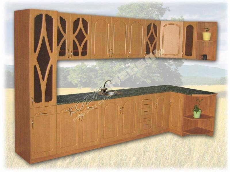 кухонный гарнитур угловой ольха в Нижневартовске