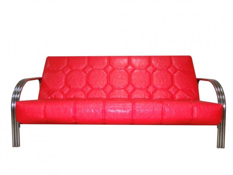 диван дельта с подлокотниками из хромированных труб в Нижневартовске