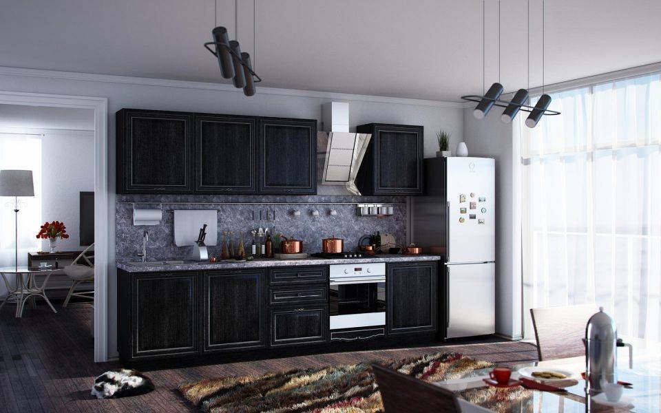 кухня италия дуб тёмный в Нижневартовске