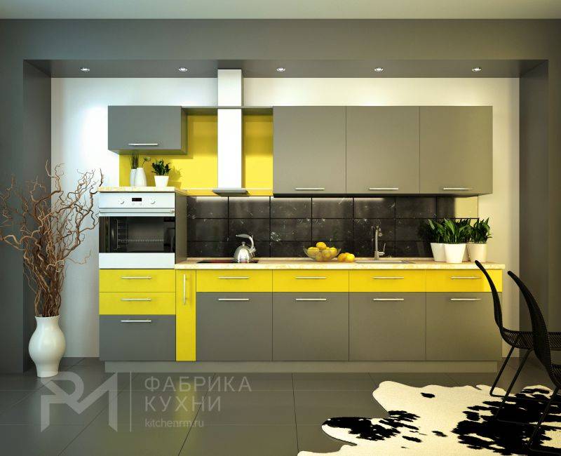 современная кухня графит лимон в Нижневартовске