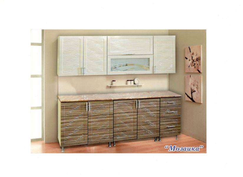 кухня прямая мозаика в Нижневартовске