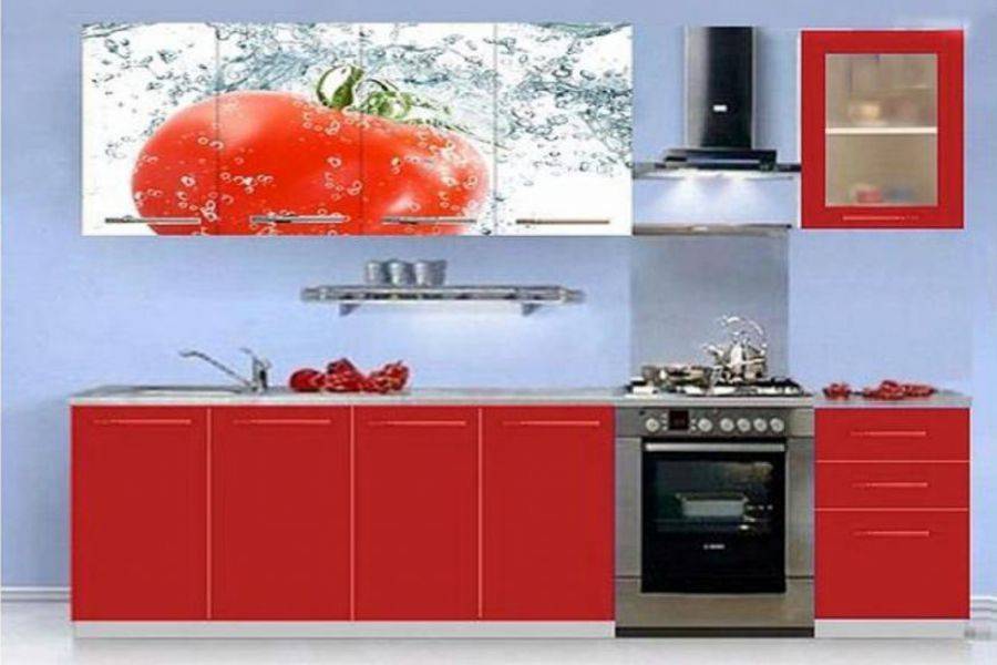 кухонный гарнитур с фотопечатью помидор в Нижневартовске