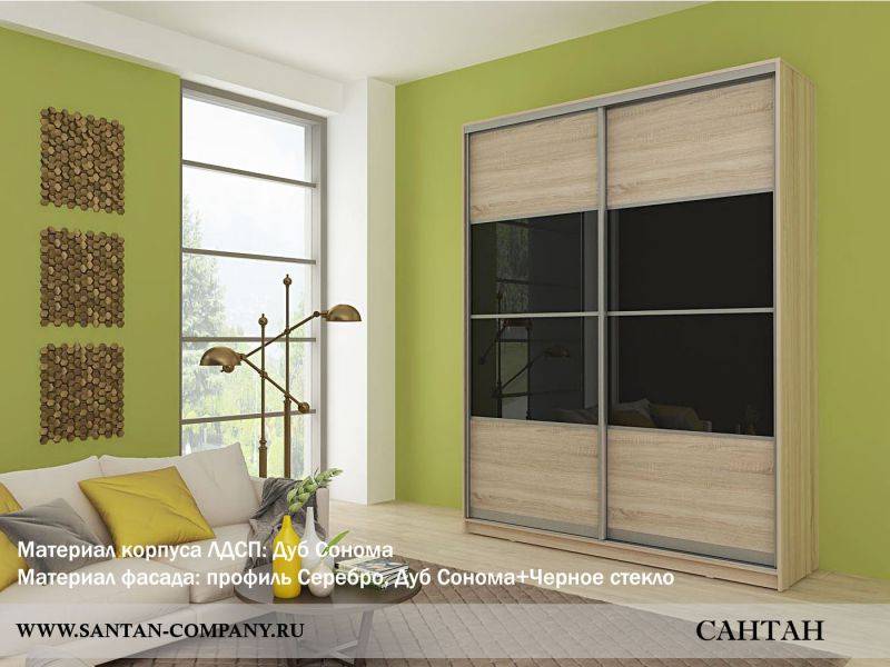 шкаф-купе старк со стеклом в Нижневартовске