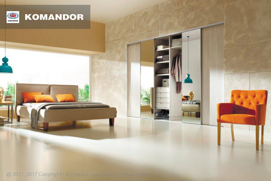 шкаф-купе в спальню 061 в Нижневартовске