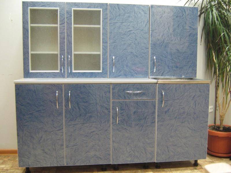 кухня прямая визит-к(синий) в Нижневартовске