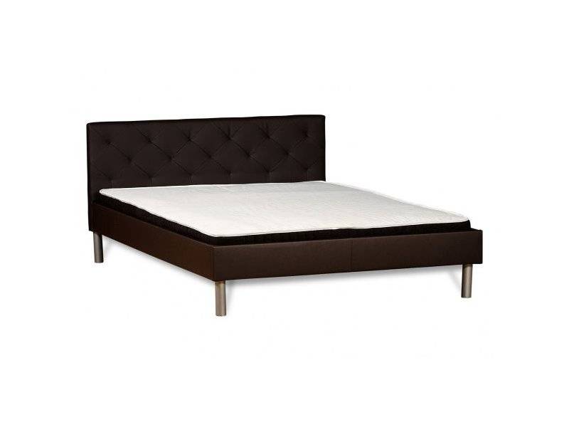 кровать астра коричневая с матрасом в Нижневартовске