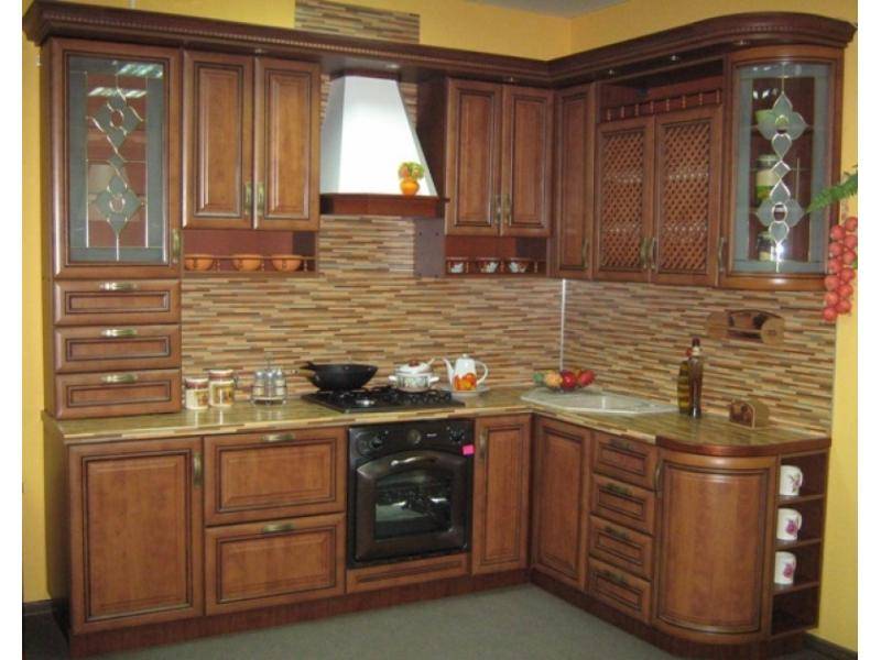 кухня угловая контур турин 3 (груша) в Нижневартовске