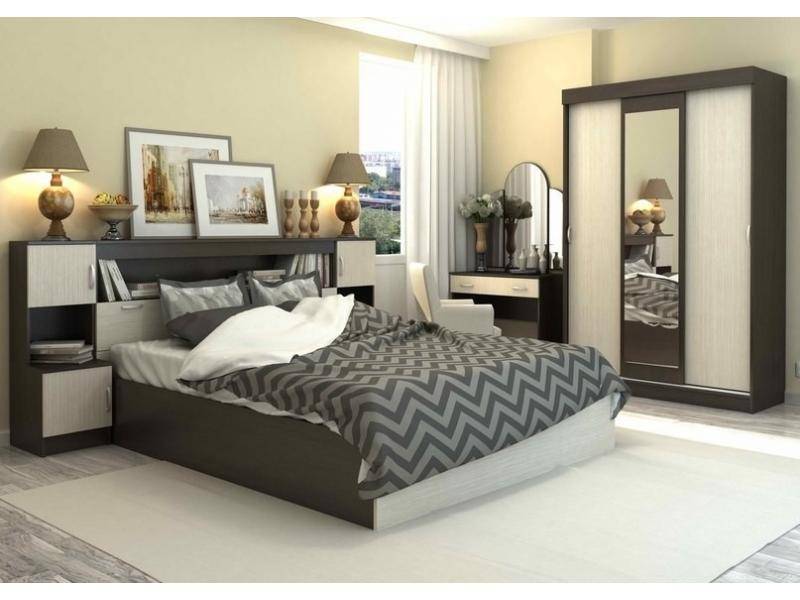 удобная кровать с тумбами белисия в Нижневартовске