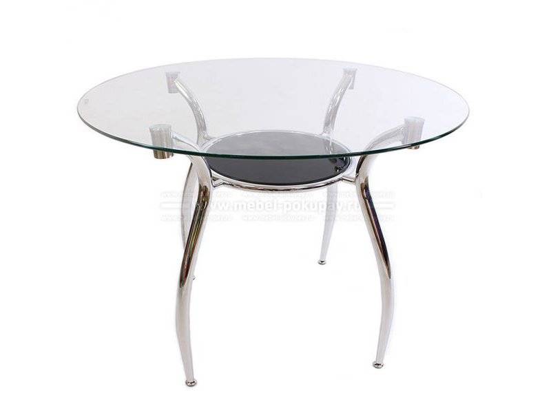стол круглый fredy из закаленного стекла в Нижневартовске