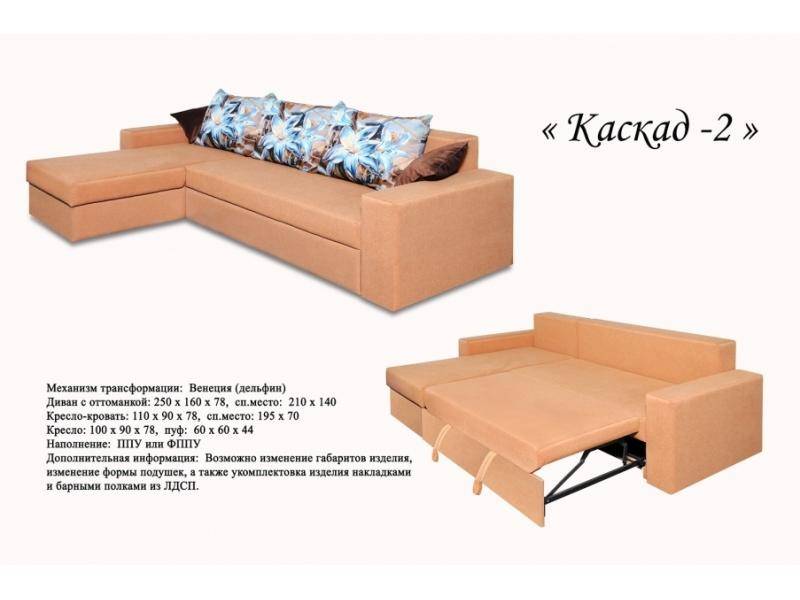 угловой диван каскад 2 в Нижневартовске
