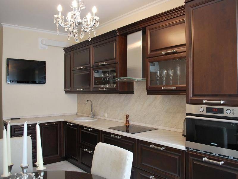 кухонный гарнитур береза цвет итальянский орех в Нижневартовске